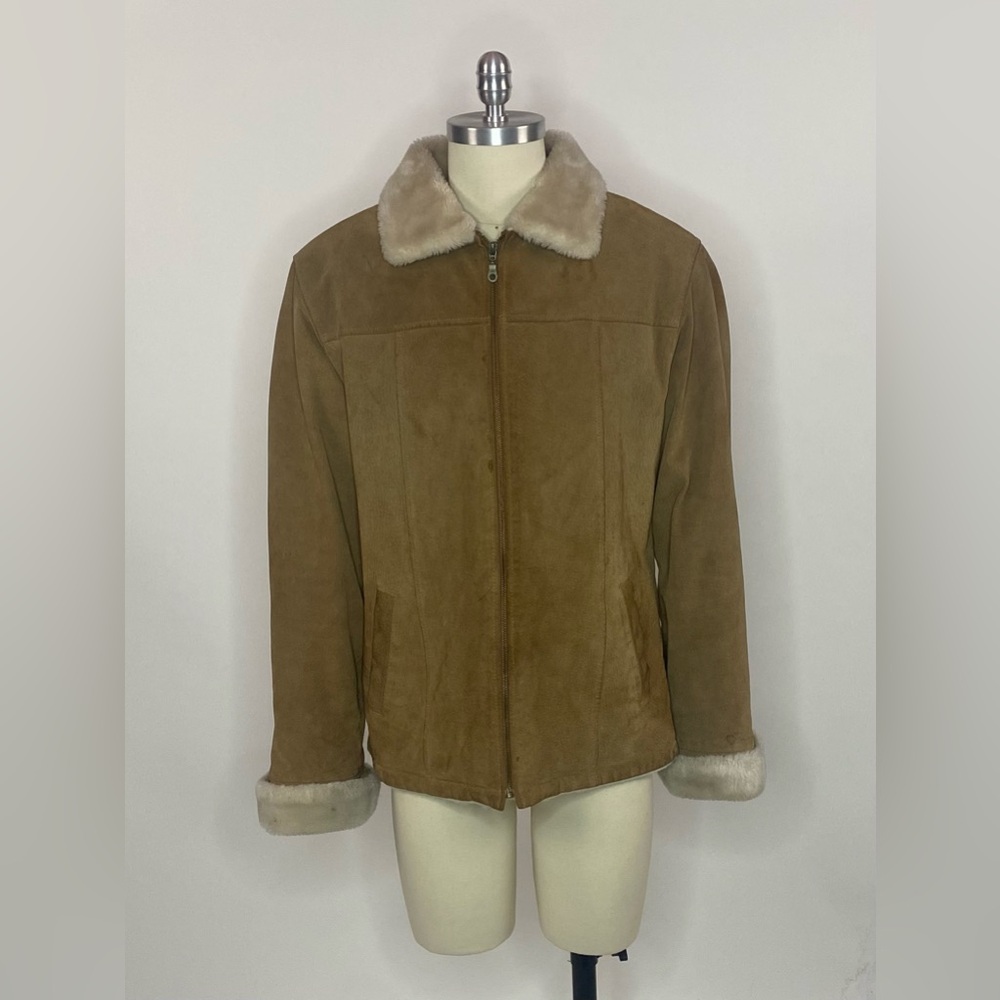 Alder Collection Suede Leather Fleece Lined Jacket